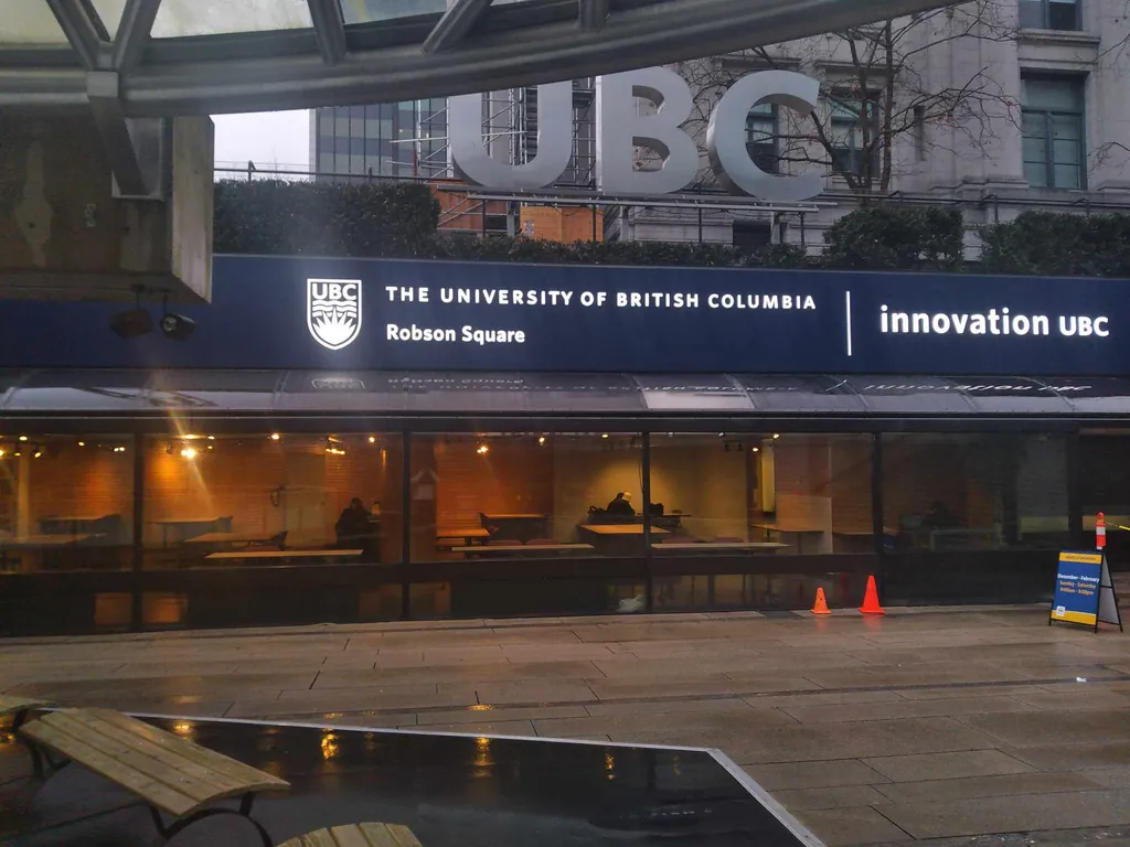 UBC Robson Square after the rain.