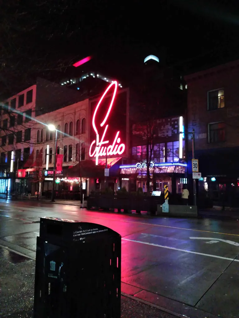 Neon on Granville Street.