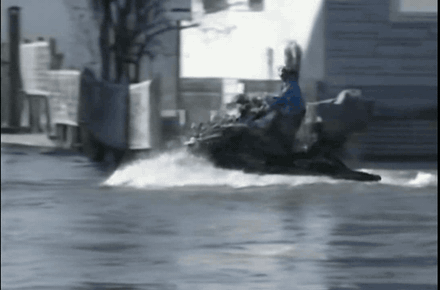 ImageConductor baseline: the jet-ski rider dissolves into blur
